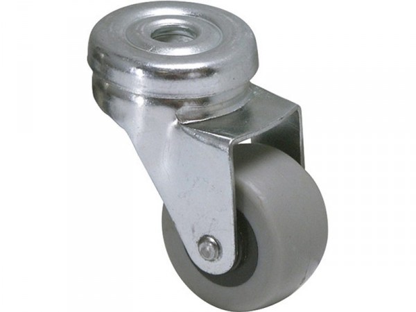 ROULETTE PIVOTANTE A OEIL GRIS POLYPRO DIAMETRE 32MM