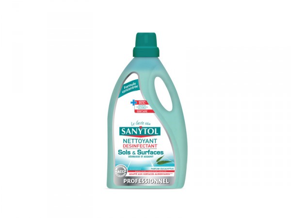 NETTOYANT DESINFECTANT SOLS ET SURFACES SANYTOL PROFESSIONNEL 5L