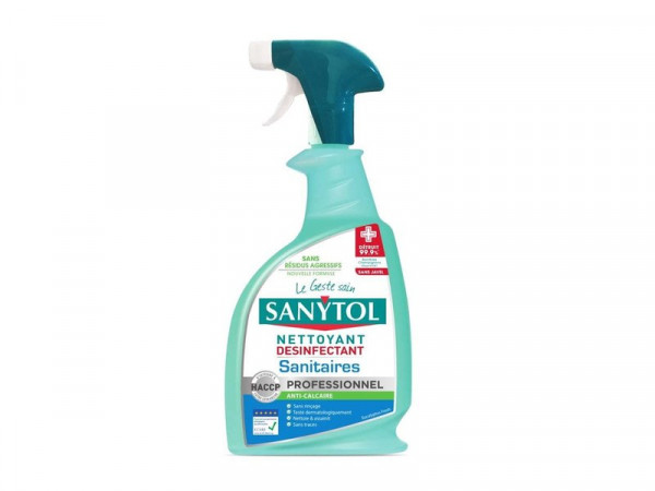 NETTOYANT NETTOYANT DESINFECTANT SANITAIRE SANYTOL PROFESSIONNEL 0,75L