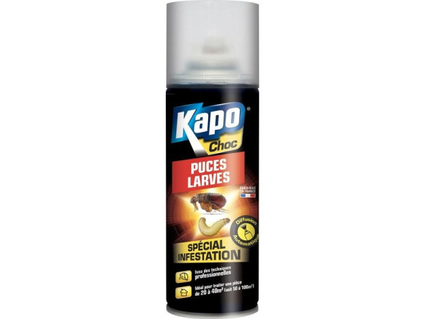 INSECTICIDE PUCES ET LARVES AEROSOL 200ML KPRO CHOC