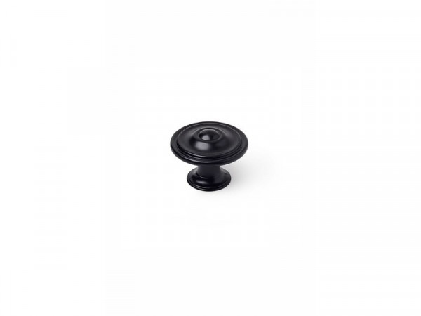 BOUTON METAL NOIR MAT DIAMETRE 35MM LOT DE 4 PIECES