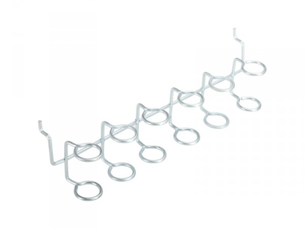 CROCHET POUR PANNEAU PERFORE H.6 X L.22.5 X P.5 CM POUR 6 OUTILS