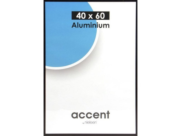 CADRE ACCENT ALUMINIUM NOIR 40X60 NIELSEN