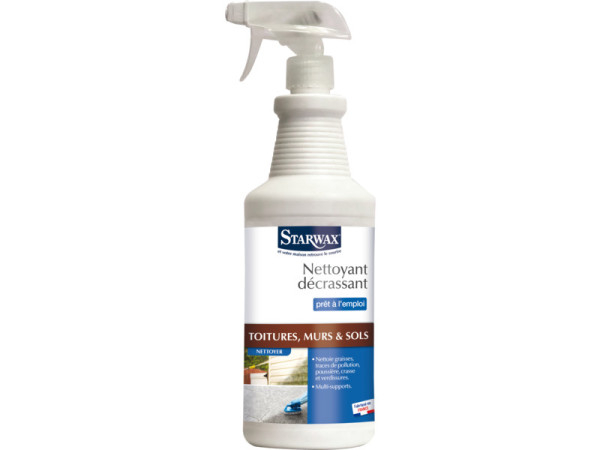 NETTOYANT DECRASSANT EXTERIEUR PULVERISATEUR PRÊT A EMPLOI 1L STARWAX