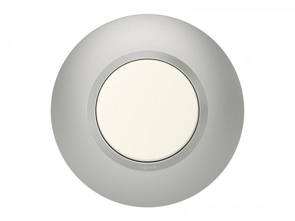 PLAQUE RONDE DOOXIE ALUMINIUM 1 POSTE