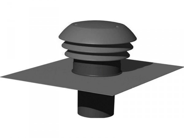 CHAPEAU TOITURE ARDOISE PVC D125