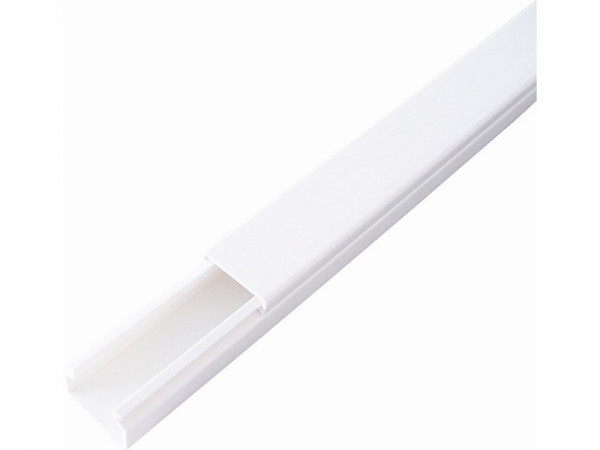MOULURE 25X40 PVC 2M BLC
