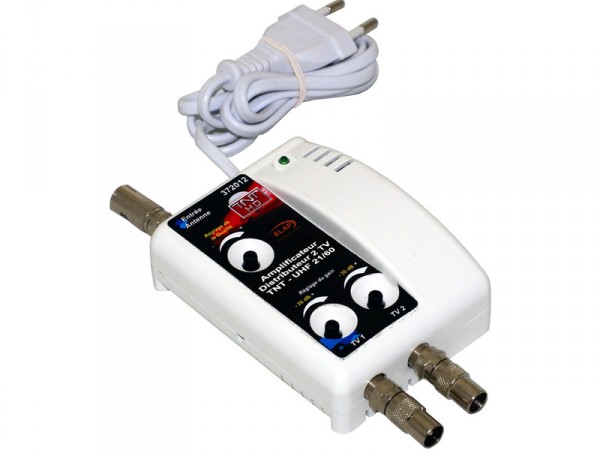 AMPLIFICATEUR INTERIEUR TERRESTRE FICHE FEMELLE 29DB 2 SORTIES