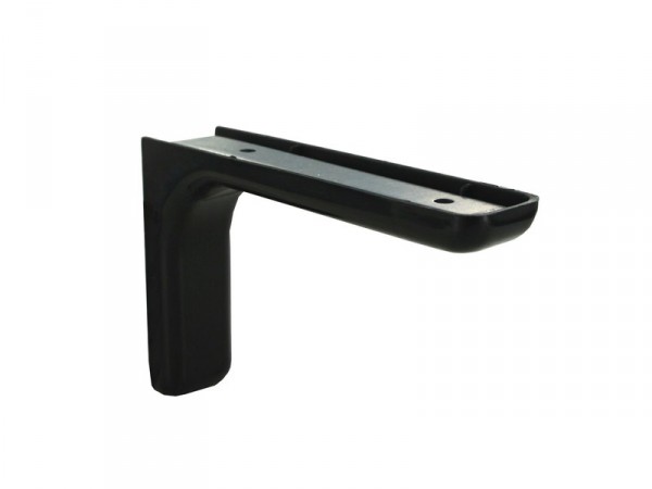 EQUERRE 80X117MM ACIER PLASTIFIE NOIR