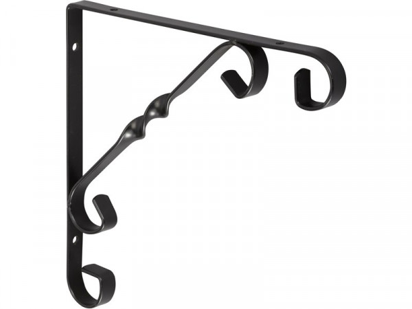 EQUERRE RETRO 200X200MM ACIER NOIR
