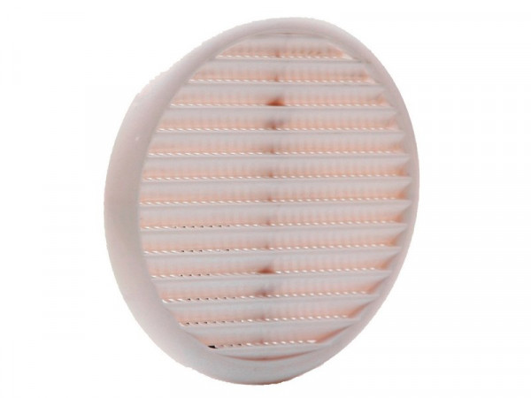 GRILLE AERATION CLIPSER   80 ABS BLANC  + MOUSTIQUAIRE