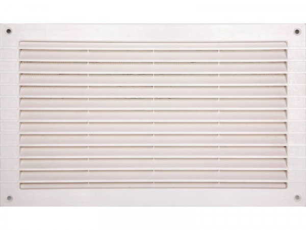 GRILLE AERATION ENCASTRER  186X334 ABS + MOUSTIQUAIRE
