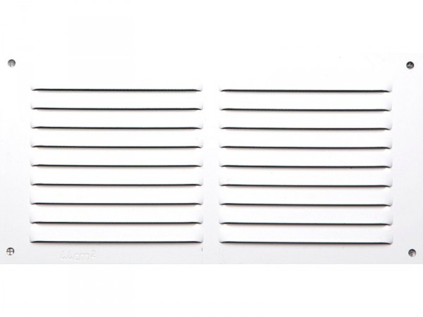 GRILLE AERATION VISSER  100X200MM ALU + MOUSTIQUAIRE