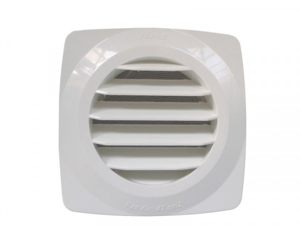 GRILLE AERATION CLIPSER 110MM ABS BLANC
