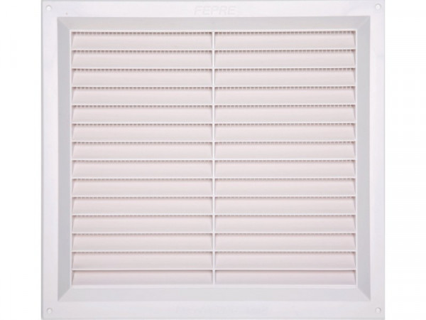 GRILLE AERATION VISSER  240X260MM ABS + MOUSTIQUAIRE