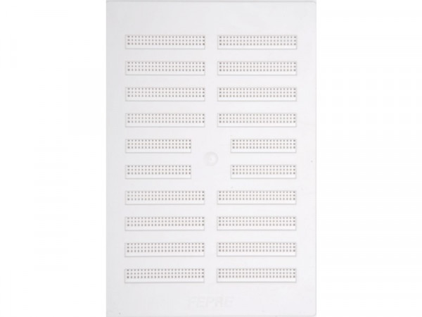 GRILLE AERATION VISSER  REGLABLE  193X289MM ABS + MOUSTIQUAIRE