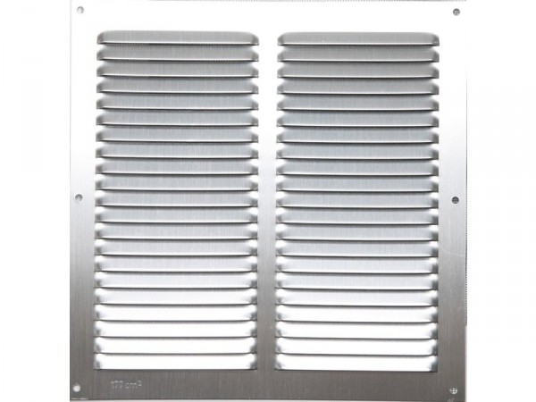 GRILLE AERATION VISSER  250X200MM ALU + MOUSTIQUAIRE