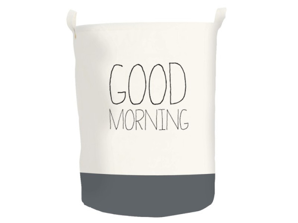 PANIER A LINGE PLIABLE POP UP MORNING GRIS PARIS 60L D40XH50 CM