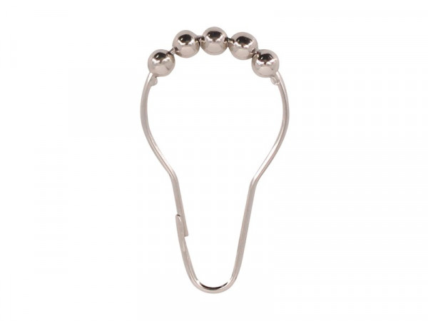 ANNEAU DE DOUCHE MÉTAL LOT DE 12 CHROME