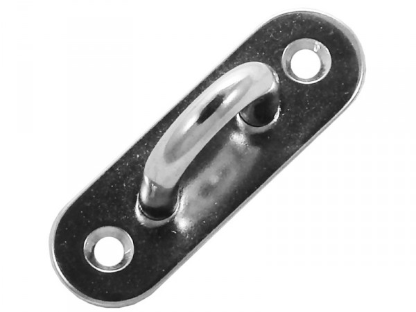 PONTET SUR PLATINE OBLONG 80MM INOX A4 / AISI 316