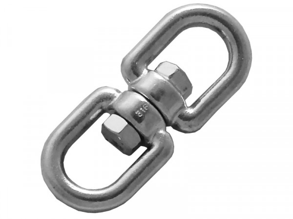 EMERILLON OEIL/OEIL 6MM INOX A4 / AISI 316