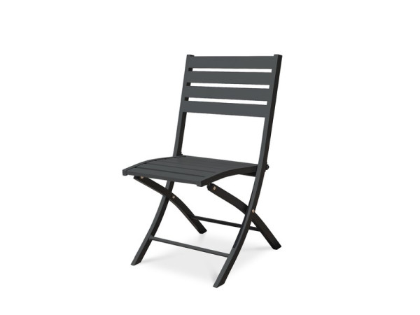 CHAISE PLIANTE MARIUS ALU GRIS ANTHRACITE
