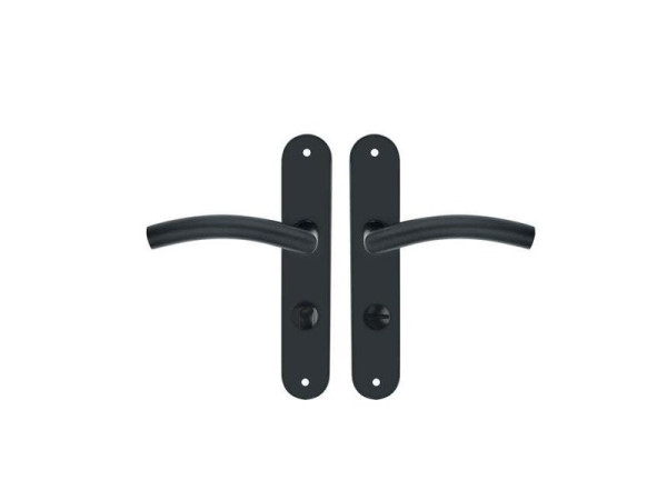 POIGNEE DE PORTE MARGAUD 195MM CONDAMNATION ACIER INOXYDABLE NOIR