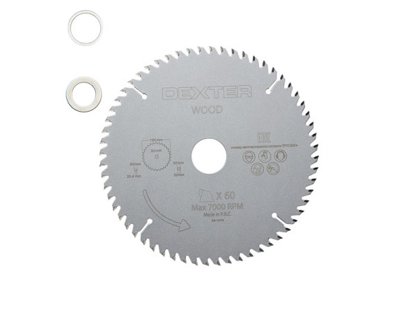 LAME SCIE CIRCULAIRE BOIS DUR 190X30MM COUPE FINE
