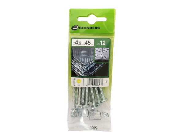 VIS TOLE TETE FRAISEE PHILIPS AUTOFORANTE 4.2X45MM SACHET 12
