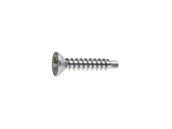VIS TOLE TETE FRAISEE PHILIPS AUTOFORANTE 4.2X19MM ACIER ZING BOX 200