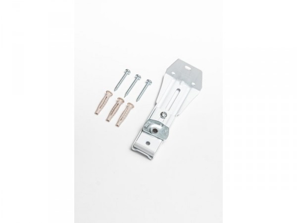SUPPORT MURAL POUR RAIL EXTENSIBLE 9/11CM BLANC