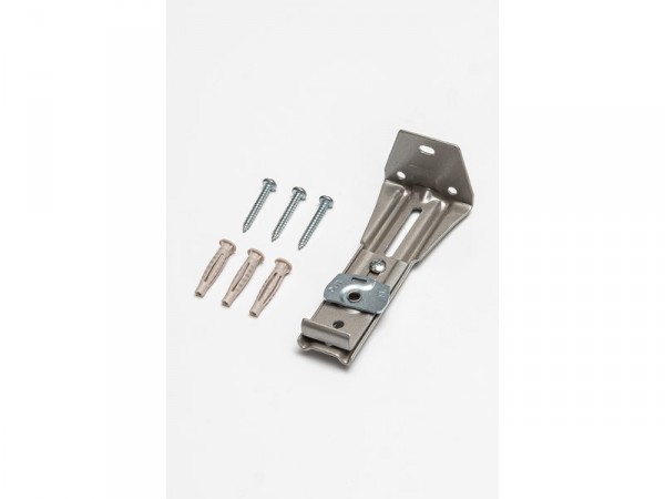 SUPPORT MURAL POUR RAIL EXTENSIBLE 9/11CM NICKEL
