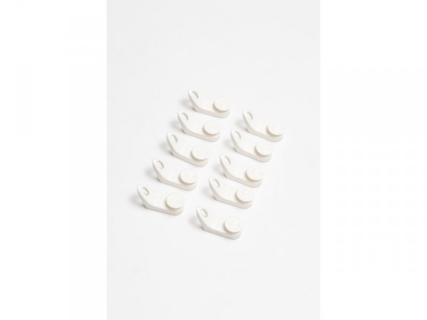GLISSEUR POUR RAIL EXTENSIBLE PVC BLANC X10