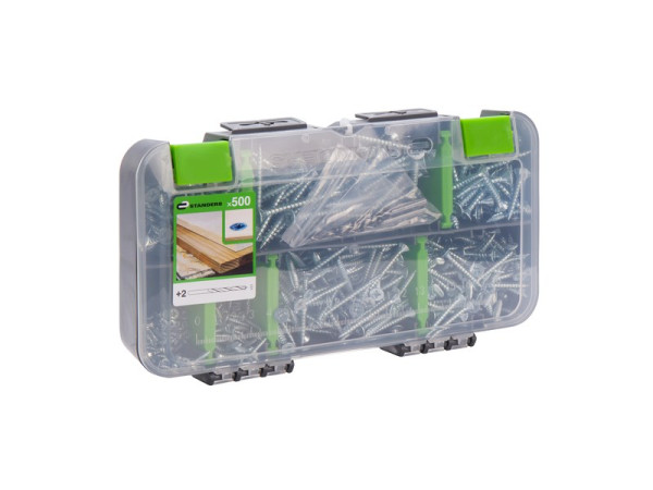 VIS POZIDRIV TETE FRAISEE ACIER ZINGUE CR3 VALISETTE 500