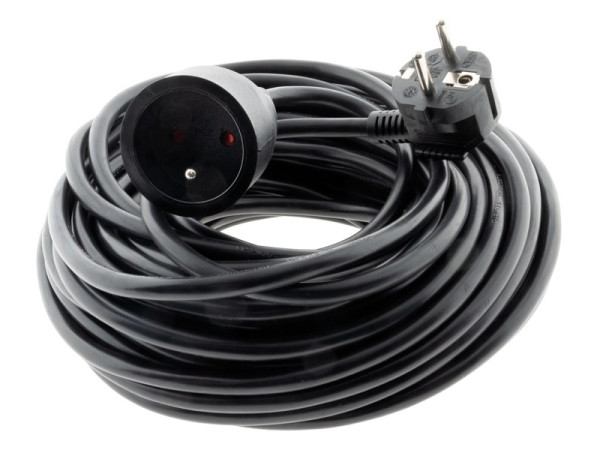 RALLONGE 20M HO5VVF 3G1.5MM NOIR
