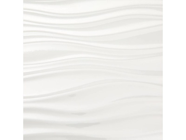 CARRELAGE MURAL ARTENS FROSTY 30X60 CM DECOR VAGUE BLANC BRILLANT 1,26M2