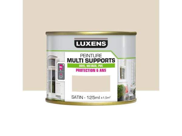 PEINTURE MULTIMATERIAU SATIN 125ML BLANC PERLE