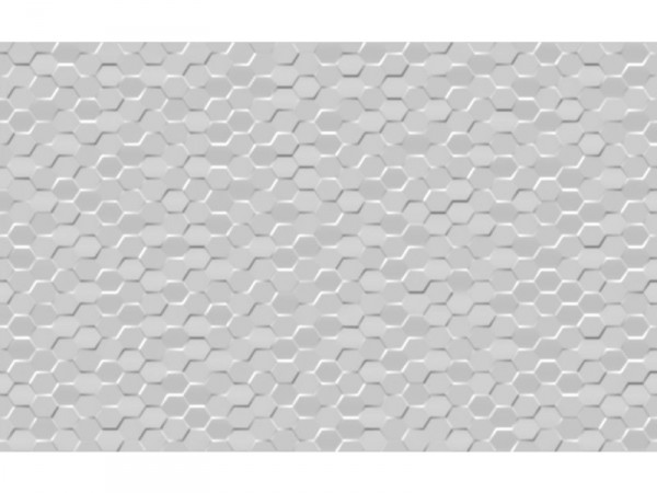 DECOR MUR MEDIO RELIEF BLANC BRILLANT 9.2X40 CM FROSTY