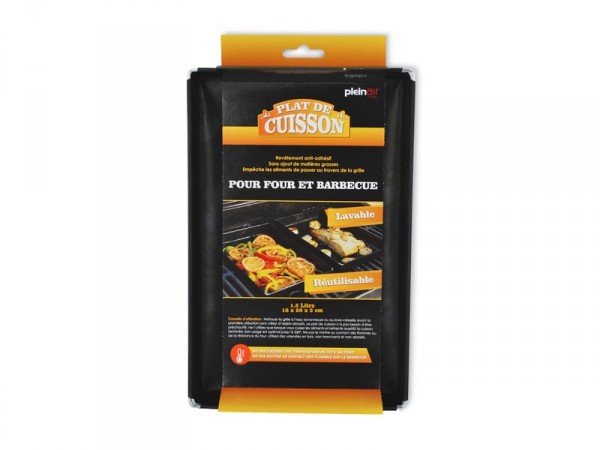PLAT CUISSON BARBECUE PETIT MODELE NOIR