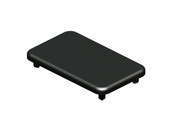 EMBOUT 8X5X1,2CM POUR POTEAU ALUMINIUM KLOSUP 2 DEPART NOIR