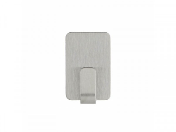 CROCHET METAL INOX ADHESIF PETIT MODELE BLANC LOT DE 4