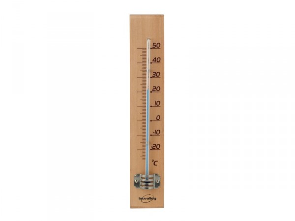 THERMOMETRE BOIS CLAIR 18CM
