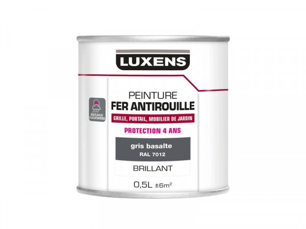 PEINTURE FER GRIS BASALTE 0,5L LUXENS