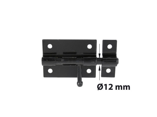 VERROU BOX + GACHE DIAMETRE 12 NOIR