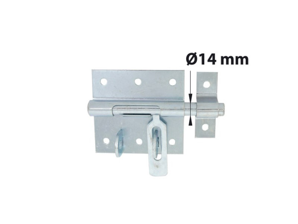 VERROU BOX PORTE CADENAS 14 ZINGUE BLANC