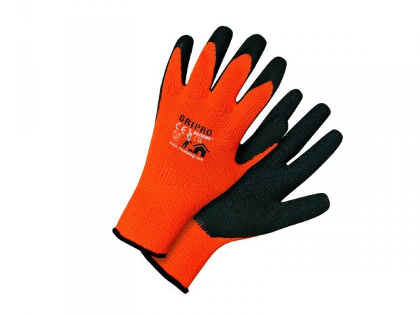 GANTS DE MANUTENTION MACONNERIE MENUSERIE ROSTAING GRIPRO T9 ORANGE