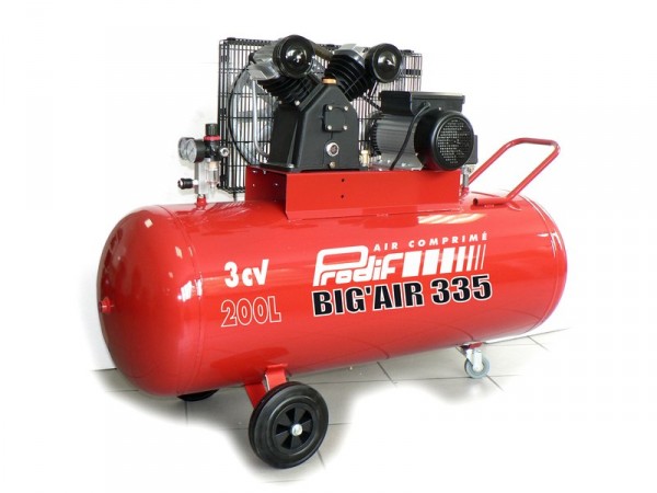 COMPRESSEUR CHANTIER 200L 3CV V FONTE