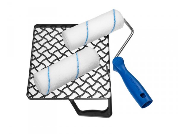 KIT MUR/PLAFOND LISSE ROULEAU 180MM/RECHARGE/GRILLE DEXTER