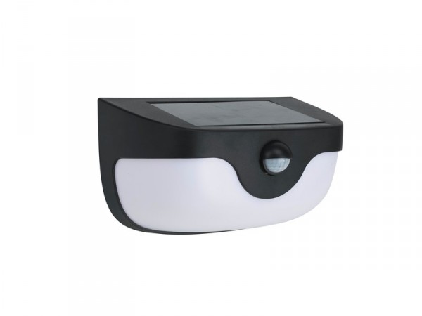 APPLIQUE EXTERIEURE SOLAIRE DETECTION 300LM 4000K NOIR