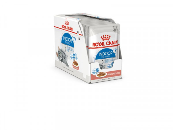 PATEE CHAT ROYAL CANIN INDOOR 7+ SAUCE 12X85G